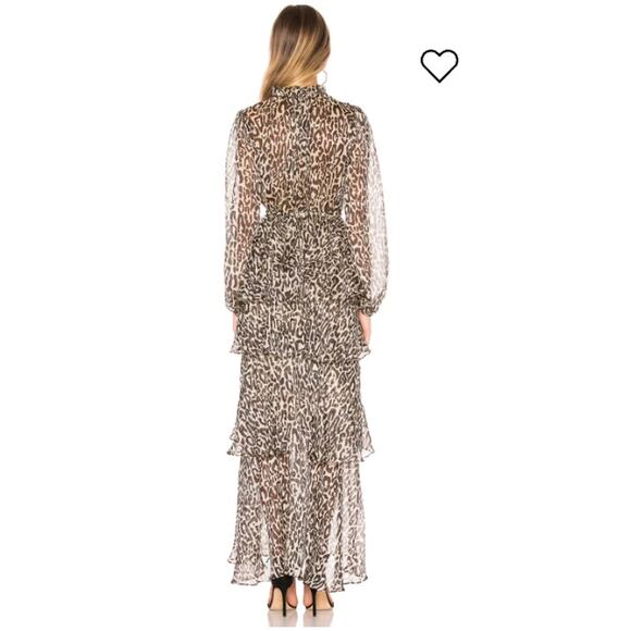 Shona Joy Mariposa Tiered Maxi Dress Shona Joy in Leopard - Picture 2 of 5